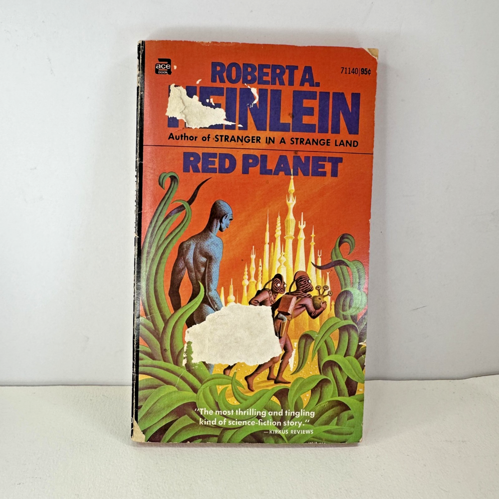 Vintage Red Planet Robert A Heinlein Sci-Fi Book Ace 71140 1949 Softcover Mars